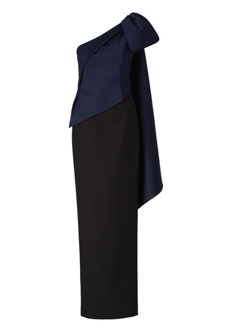 Abito con fiocco in blu navy Roland Mouret - donna